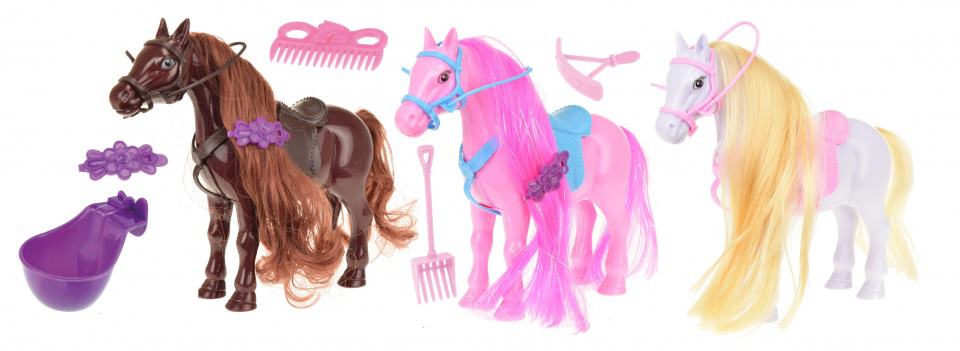 El caballo de juguete más lindo con pelo para cuidar: juego de juguetes Toi-Toys