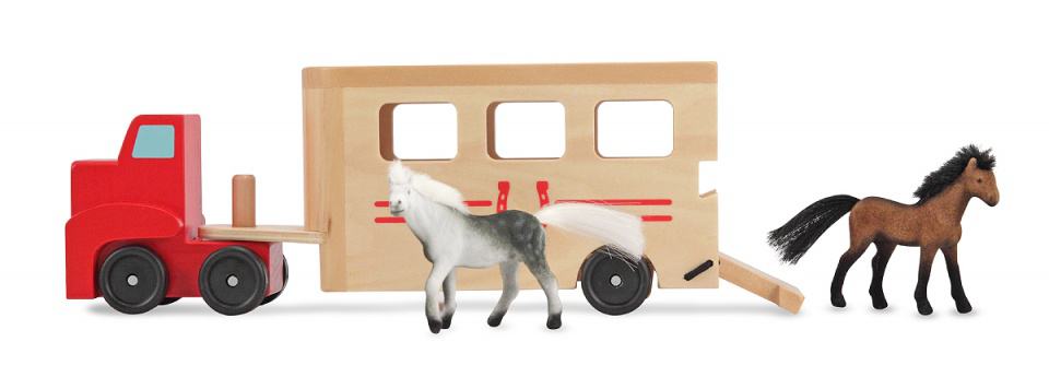 Best toy horse trailer: Melissa & Doug