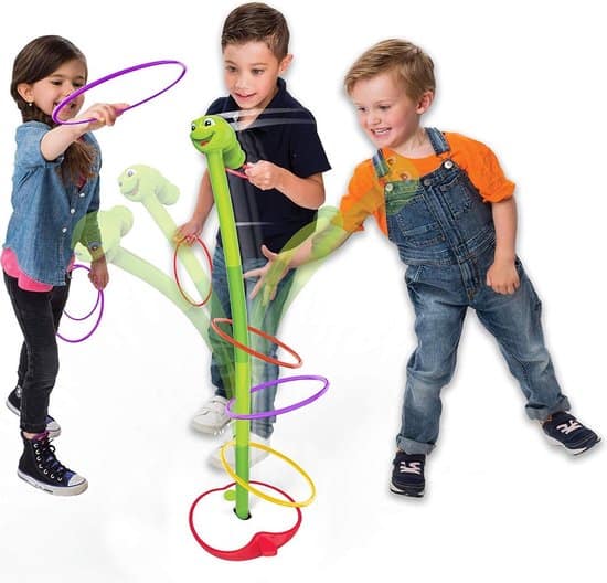 Best for smaller children: ring throwing dancing worm