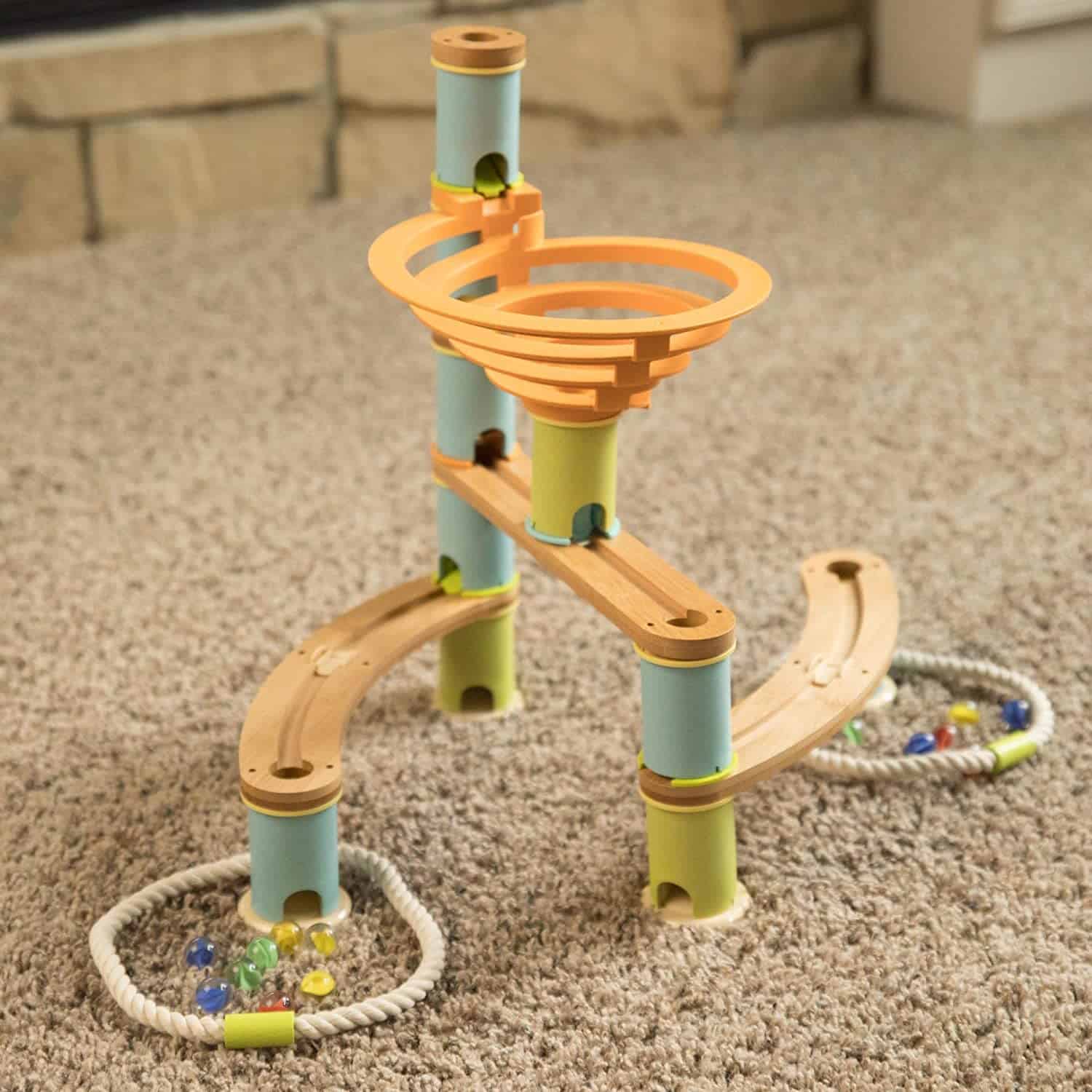 Most sustainable marble track: Fat Brain Toys Bamboo Planet
