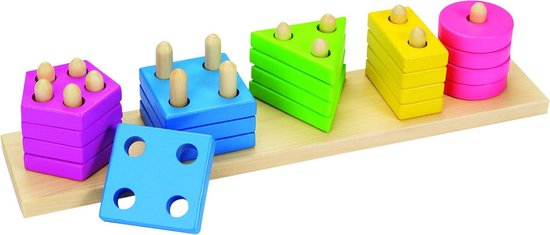 Difficult shape sorter: Goki sorting game