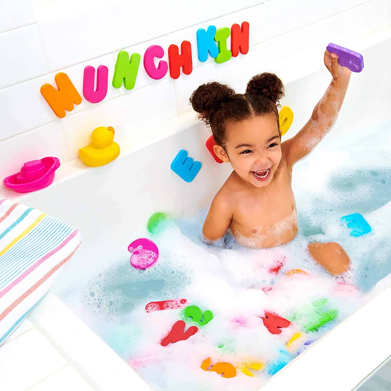 Munchkin bath letters and numbers