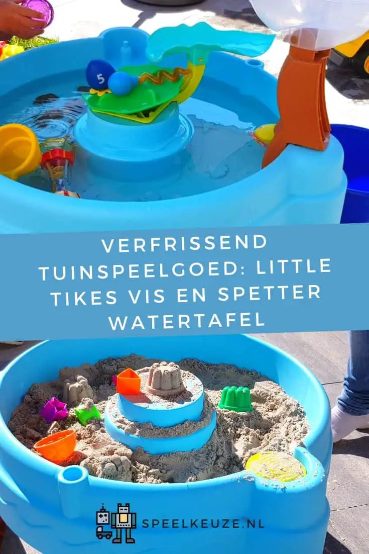 Photo of the Little Tikes water table with water and sand in it