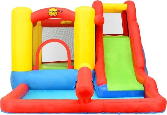 Miglior pozzo di palline con scivolo: Bounceland Happy Hop Castello gonfiabile con scivolo e piscina per bambini