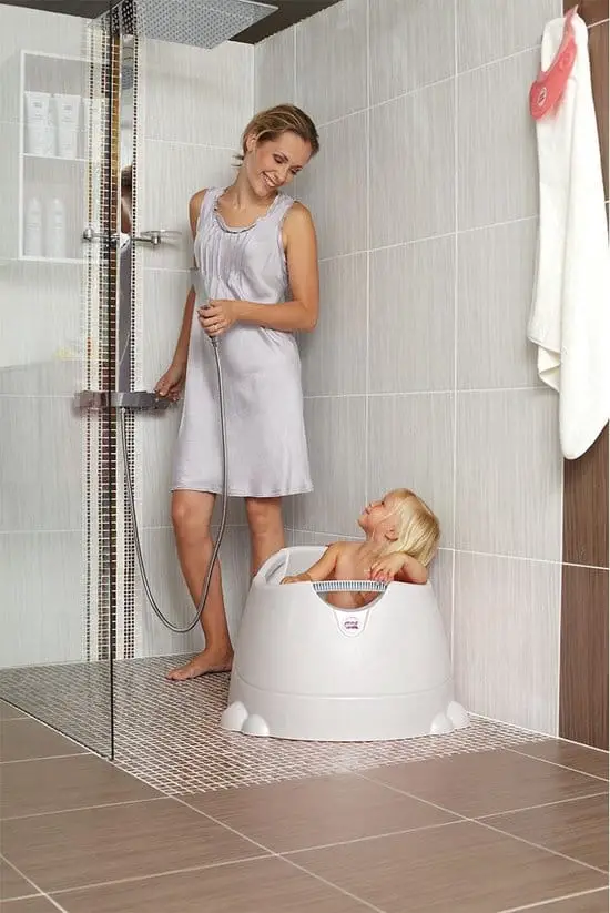 Beste dreumes badje voor onder de douche: OK Baby Opla