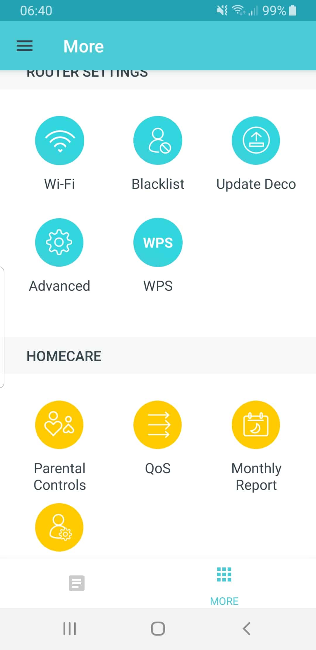 Configuración parental de Deco P9