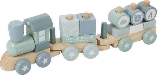 Best block train: Little Dutch Adventure Blue