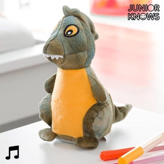 Il più simpatico peluche con registrazione vocale: Junior Knows Plush Dinosaur