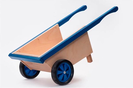 Ado handgemaakte houten kinderkruiwagen