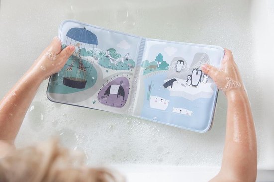 Los mejores juguetes para bebés para el baño: Little Dutch Bath book zoo