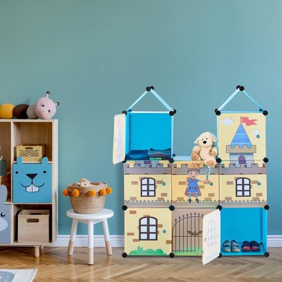 Beste speelgoedkast voor in de woonkamer: Relaxdays kinderkast kasteel