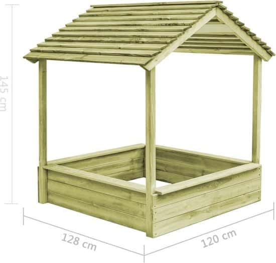 La mejor casa de juegos con caja de arena: caseta de jardín para niños