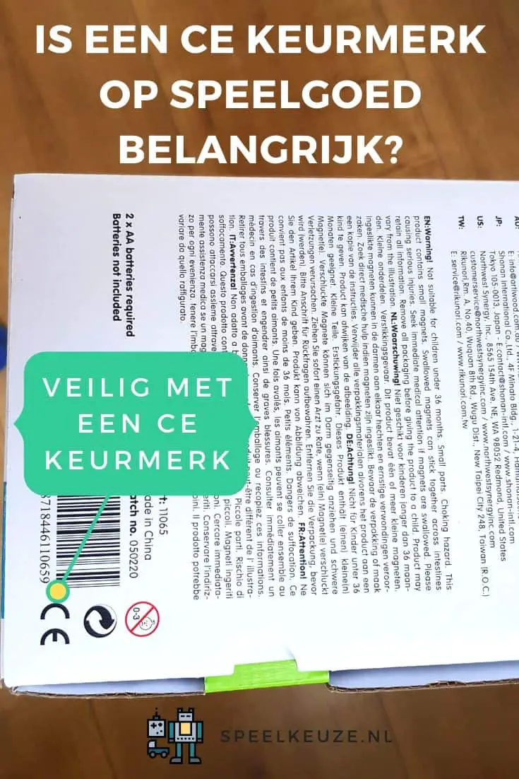 Is een ce keurmerk op speelgoed belangrijk