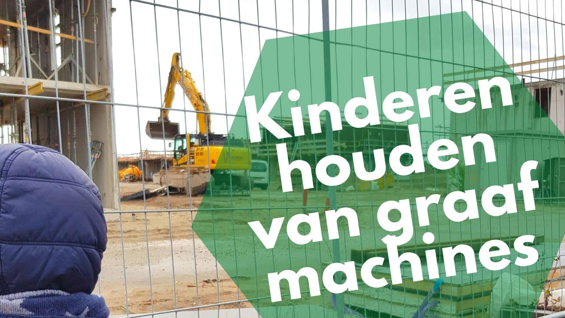 Kinderen houden van graaf machines