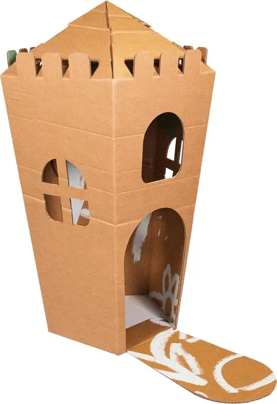 El mejor castillo de casa de juegos: KarTent Cardboard Play Castle