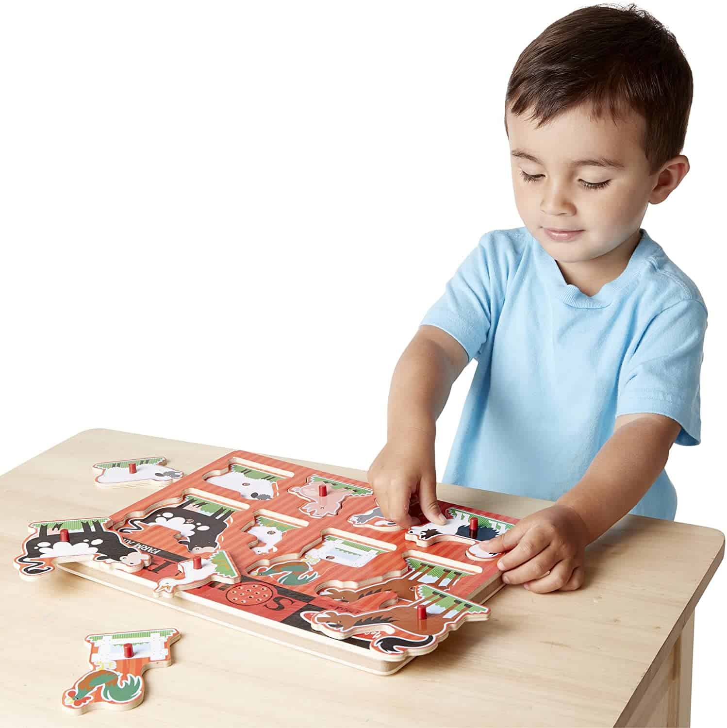 Best from 2 years old: Melissa & Doug sounds farm animal shapes puzzle