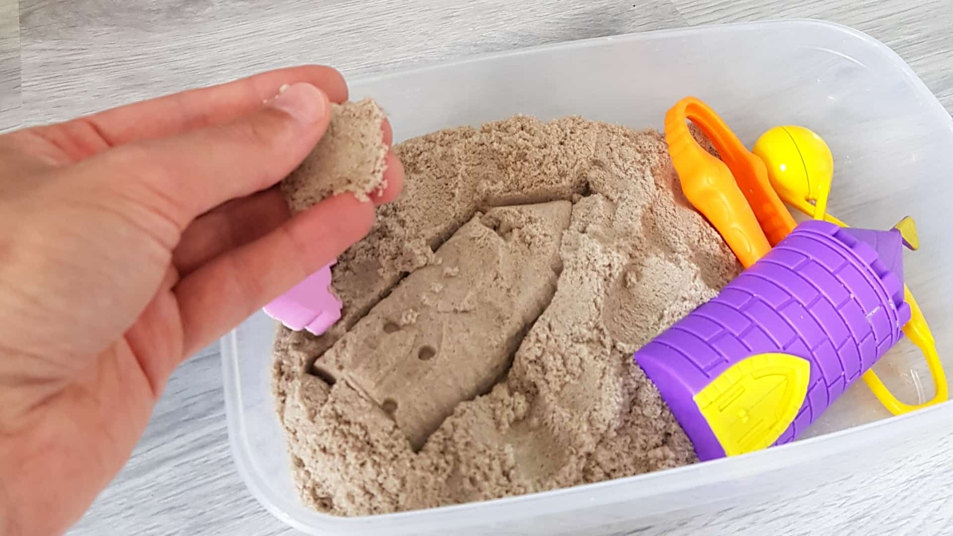 Süßester magischer kinetischer Sand