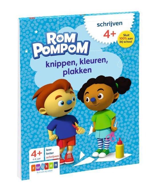 Rompompom - Knippen, kleuren, plakken