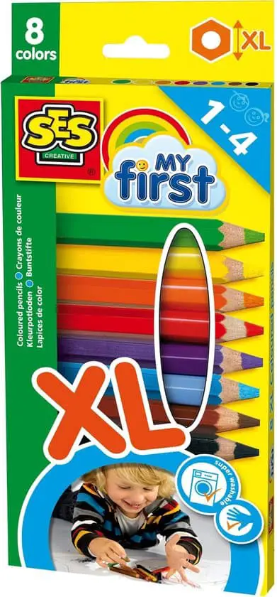 SES Mes premiers crayons de couleur XL