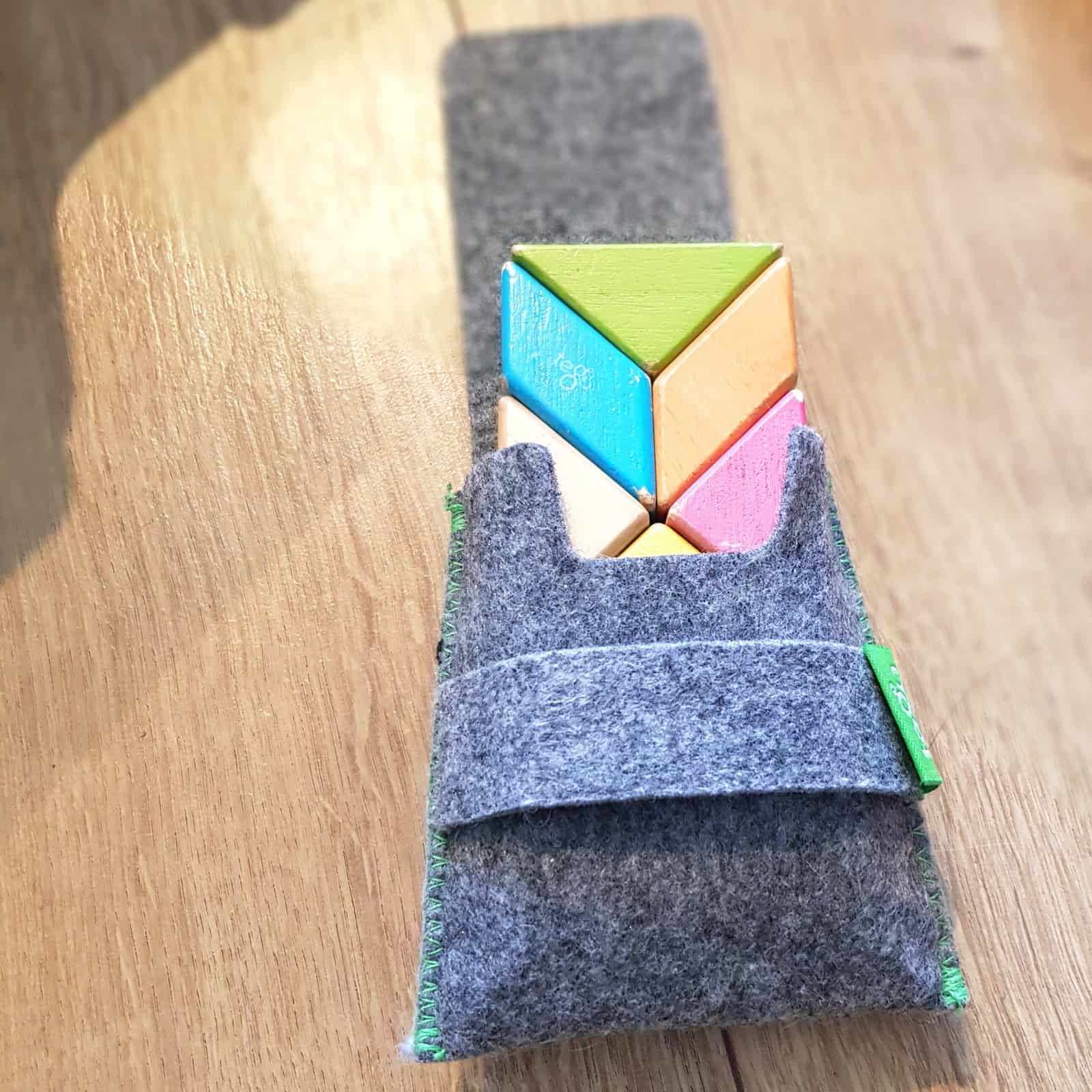 Tegu pocket pouch magnet blocks