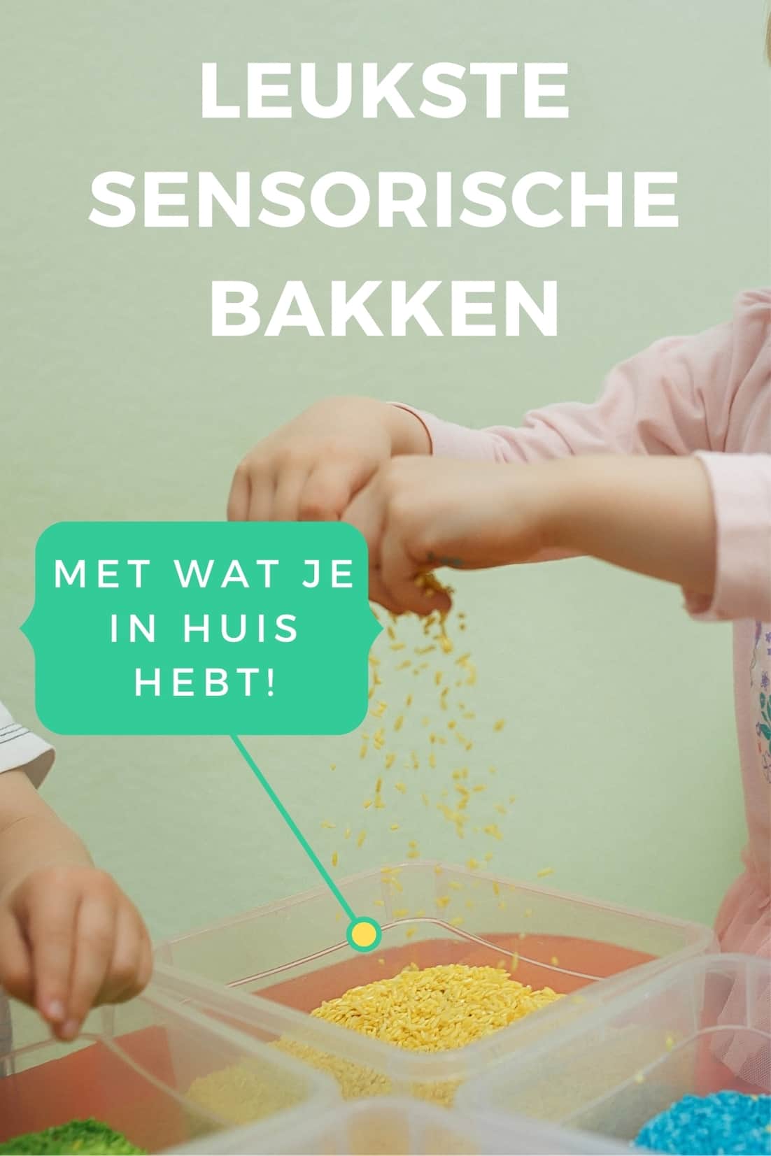 Leukste sensorische bakken maken met wat je in huis hebt