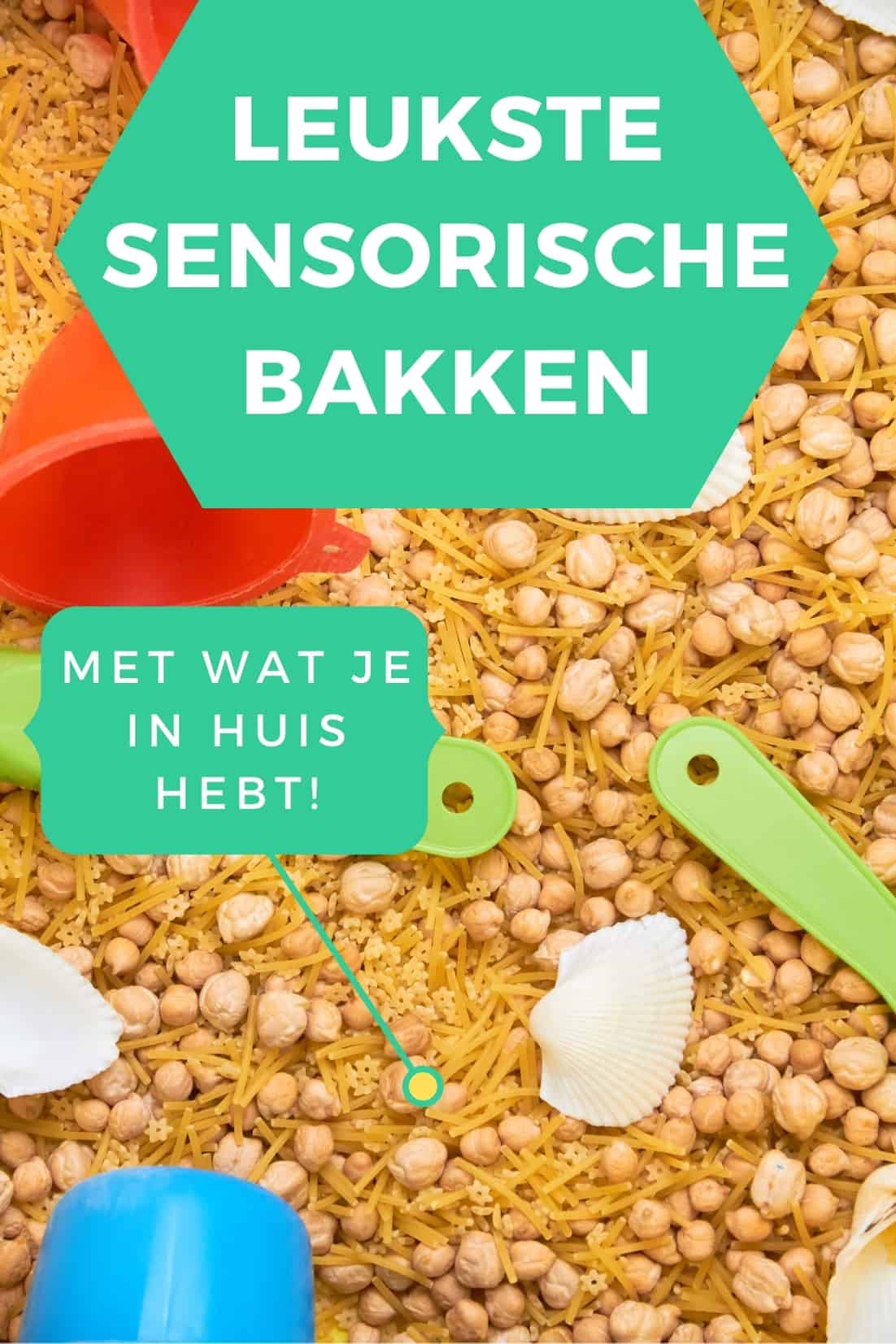 Leukste sensorische bakken met wat je in huis hebt