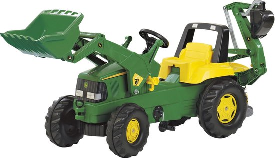 La mejor excavadora de juguete de John Deere: tractor de pedales Rolly Toys con cargador frontal