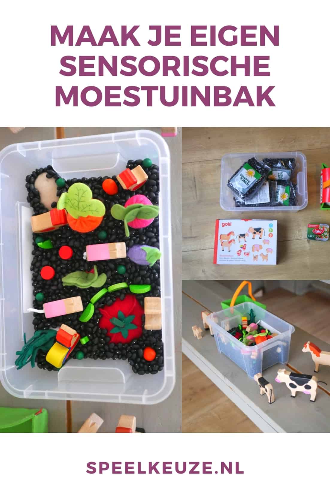 Make your own sensory vegetable garden box