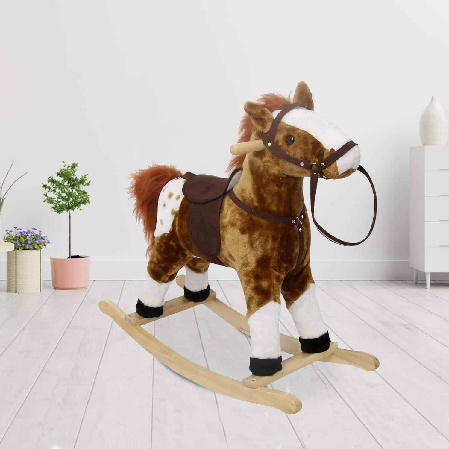 Cutest rocking horse with sound-Kinbor Homcom