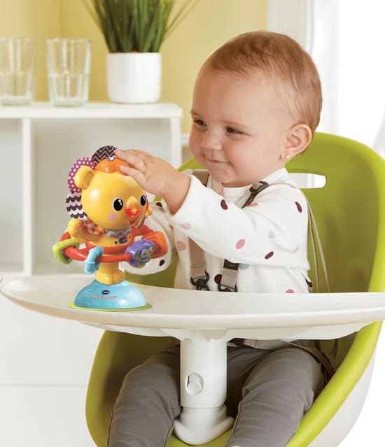 Los mejores juguetes con ventosa con canciones: Vtech Dance y Turn Lion