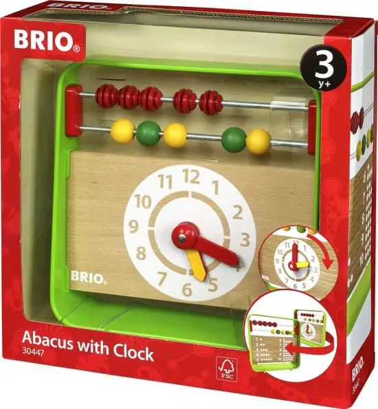 Mejor ábaco con reloj: BRIO