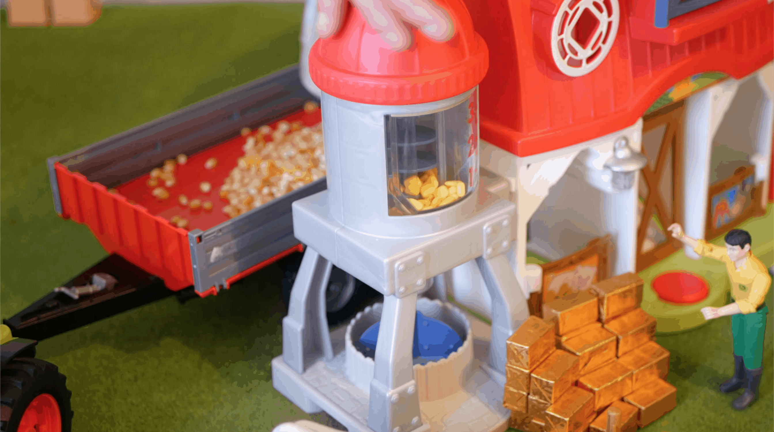 Corn for use in farm toys