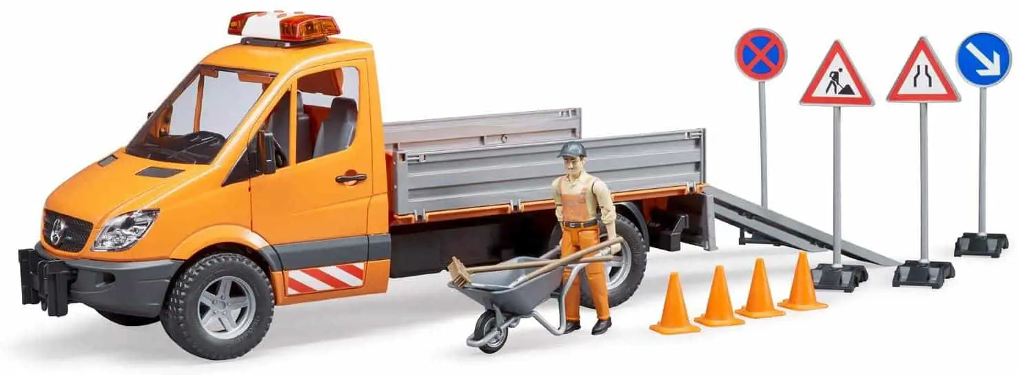 Best accessories: Bruder 02537 MB Sprinter municipal worker