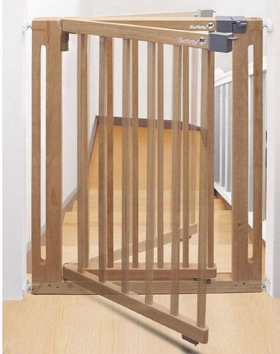 La mejor puerta de escalera de roble: Safety 1st Easy Close Wood