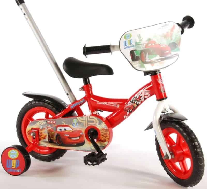 La mejor bicicleta para niños con barra de empuje: Volare Disney Cars