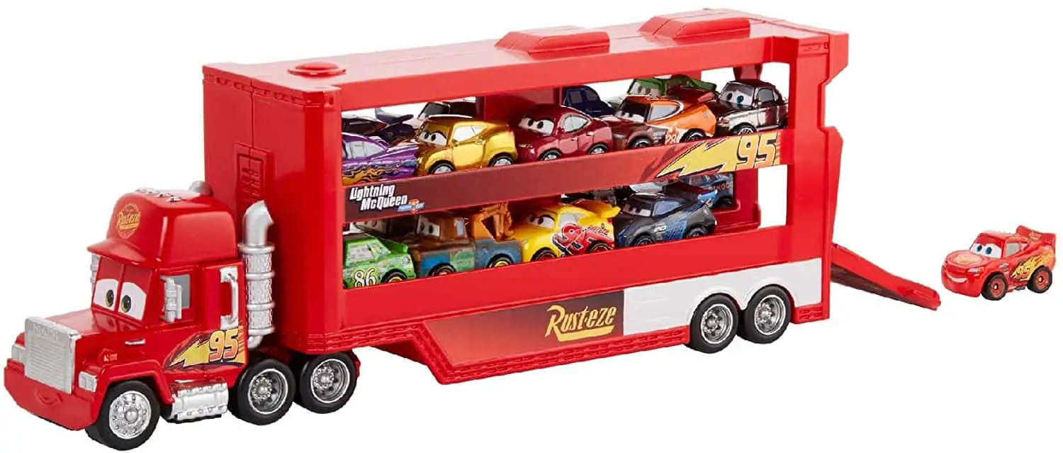 Miglior trailer di giocattoli per 6 anni: Disney Pixar Cars Mack Mini Racers Hauler