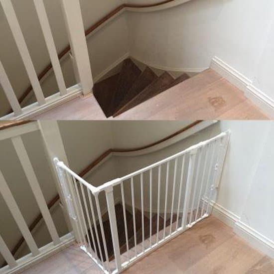 Best stair gate with a corner: BabyDan Corner stair gate