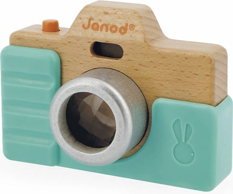 Leukste kindercamera voor kleintjes- Janod houten kinder camera