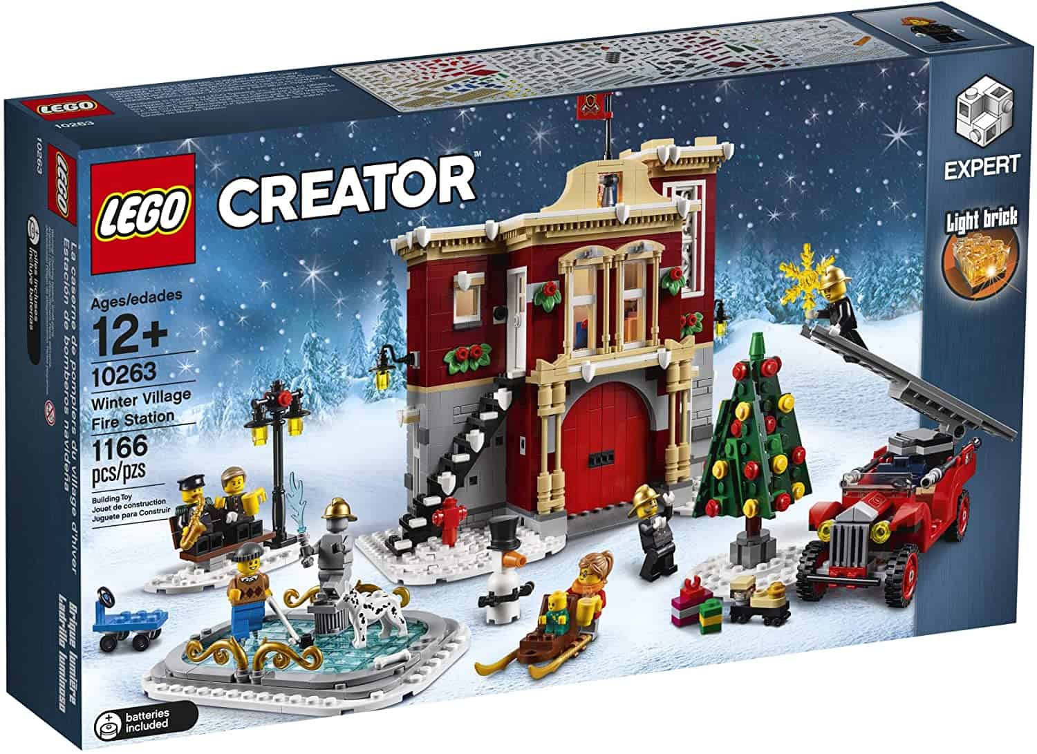 Meilleurs services d'urgence hivernaux: la caserne des pompiers LEGO Creator Expert dans le village d'hiver 10263