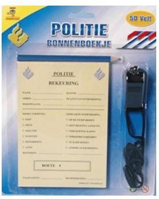 Politie accessoire: Politie bonnenboekje