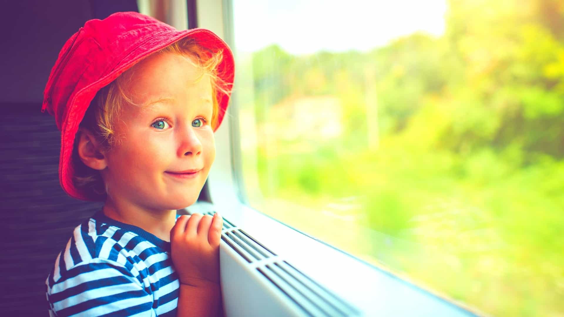 From what age a child can only travel by train