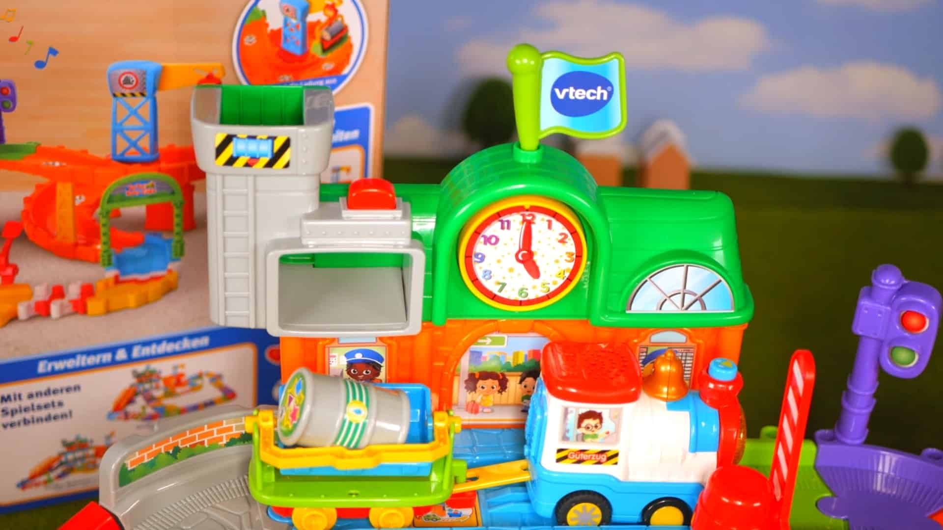 Vtech Roadmaster ton in laadbak van de trein laten vallen