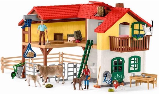 Beste luxe speelgoed boerderij: Schleich Grote Boerderij Speelfigurenset