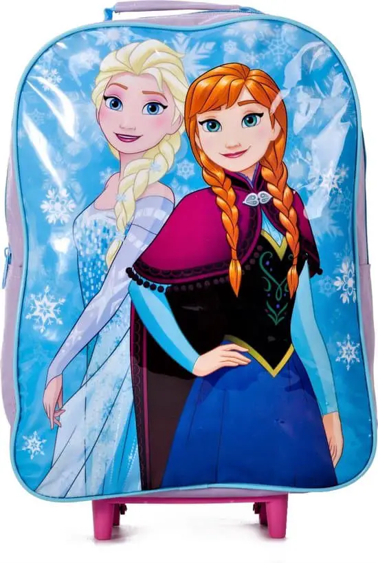 Beautiful suitcase from Frozen with Anna & Else best cheap budget option