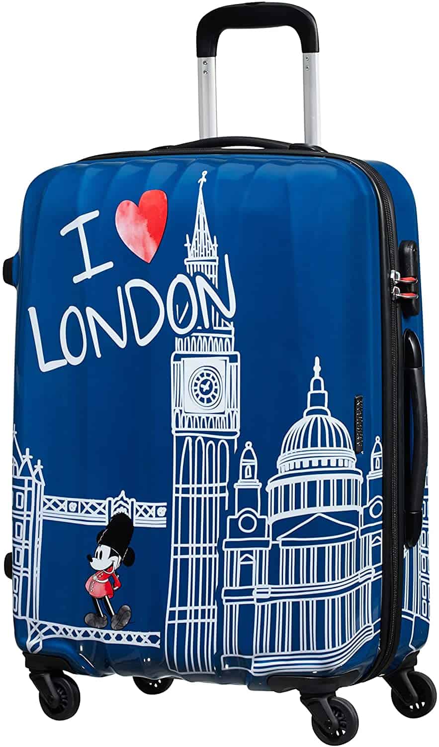 Nice Dinsey Mickey Mouse suitcase with London print