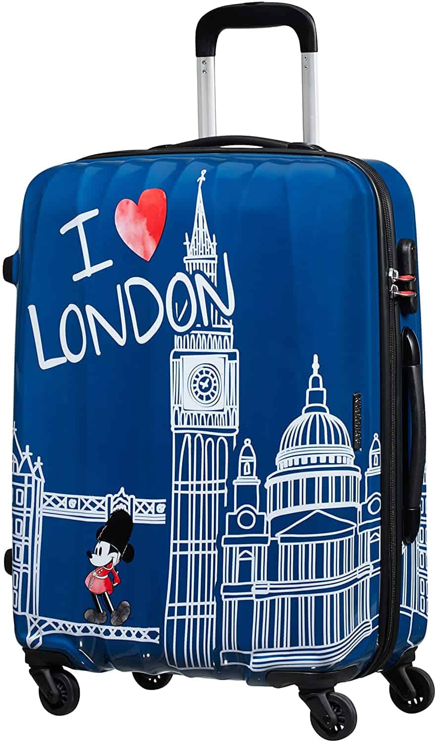 Schöner Dinsey Mickey Mouse Koffer mit London Print