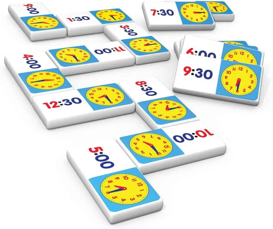 Domino clock game