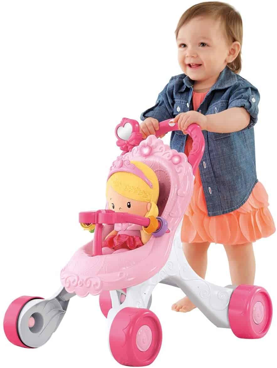 Süßeste Puppenwagen Prinzessin - Prinzessin Mommy Musik Spaß Puppenwagen