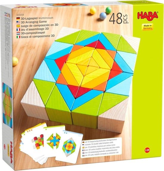 Overall leukste Haba speelgoed- Blokkenmozaïek 3-D