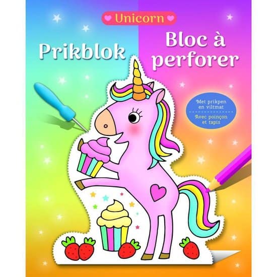 Prick block with felt mat unicorn